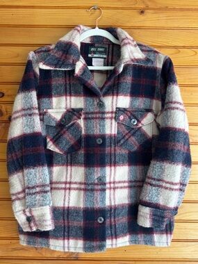 Vintage Bell Shirt Co Wool Shacket Plaid Jacket Lumberjack Heritage Workwear